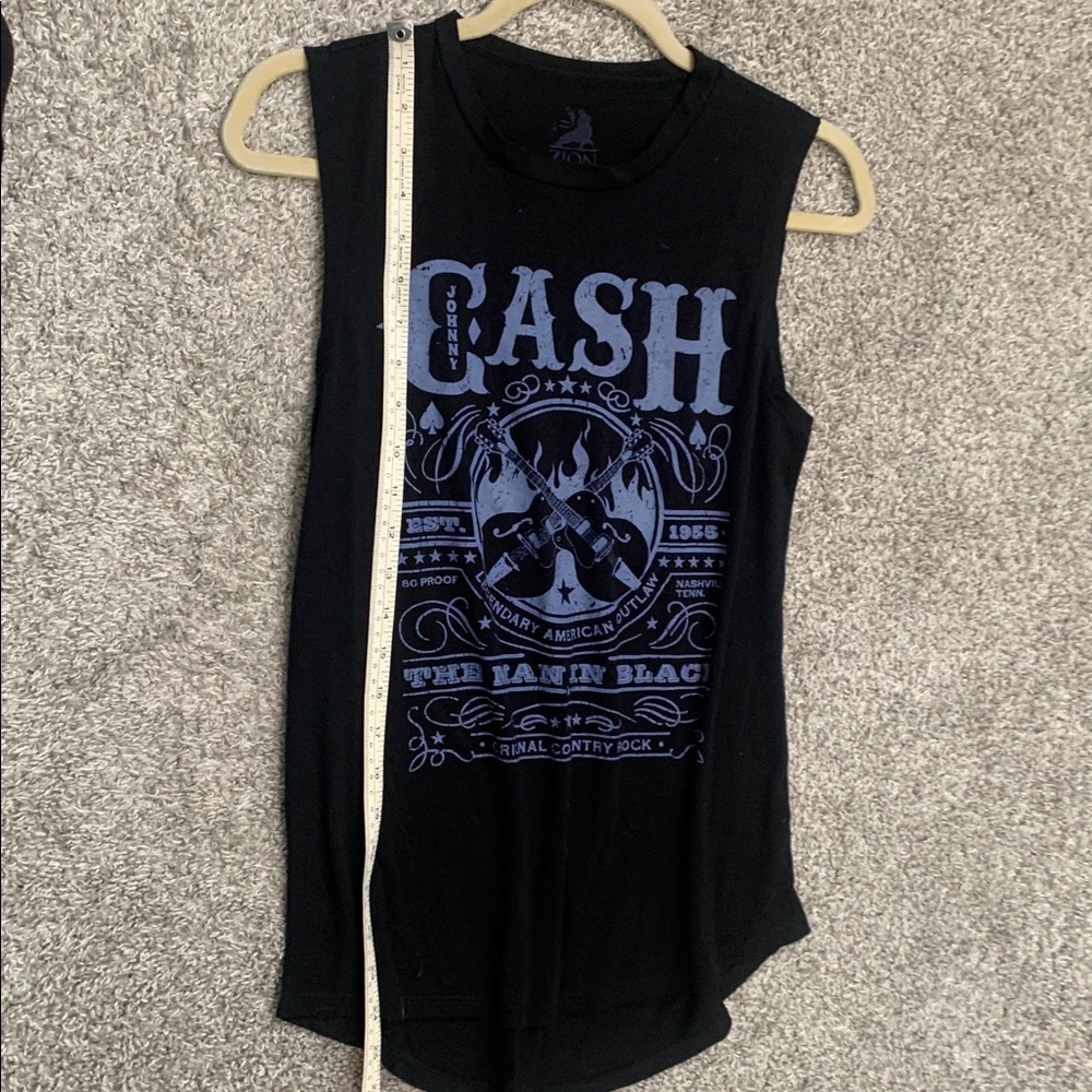 Zion Rootswear Johnny Cash Black Tank Top - Picture 5 of 6